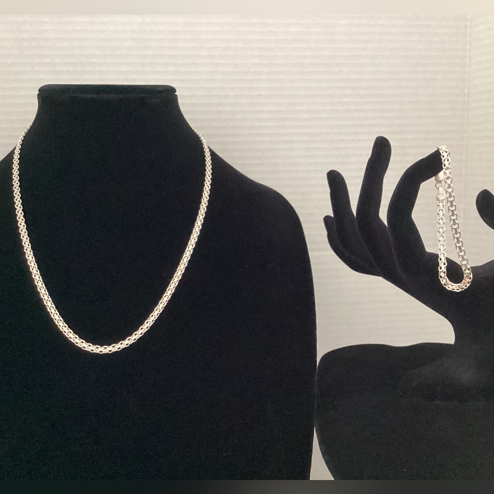 21” Bizmark necklace & 7” Bizmark bracelet Double link